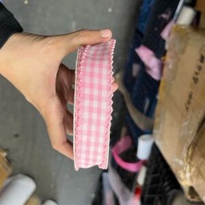 Pink Gingham Ribbon